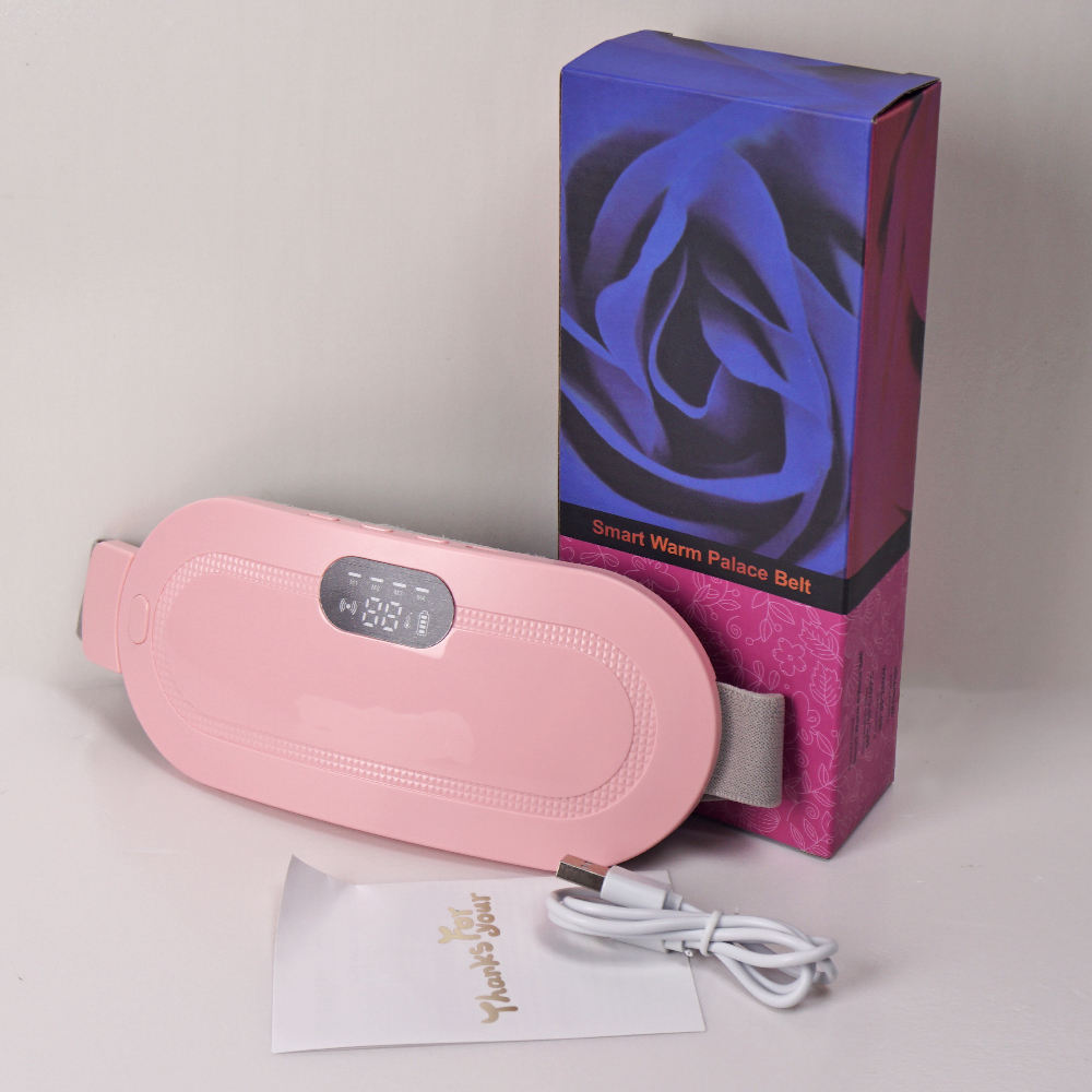 Portable Digital Display Cordless Menstrual Heating Pad Fast Heating Massage Period Waist Wrap Belt Women Menstrual Massager - Image 3