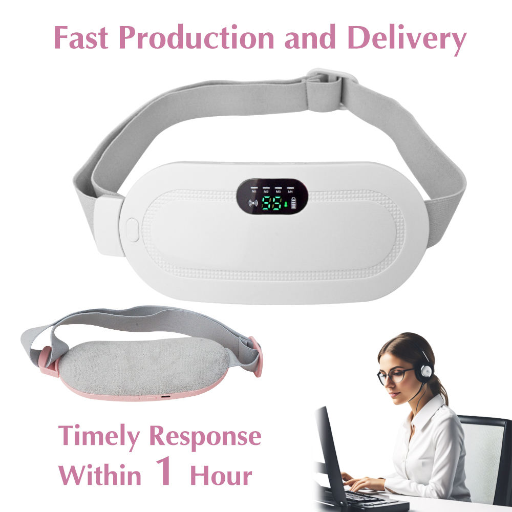 Portable Digital Display Cordless Menstrual Heating Pad Fast Heating Massage Period Waist Wrap Belt Women Menstrual Massager - Image 5